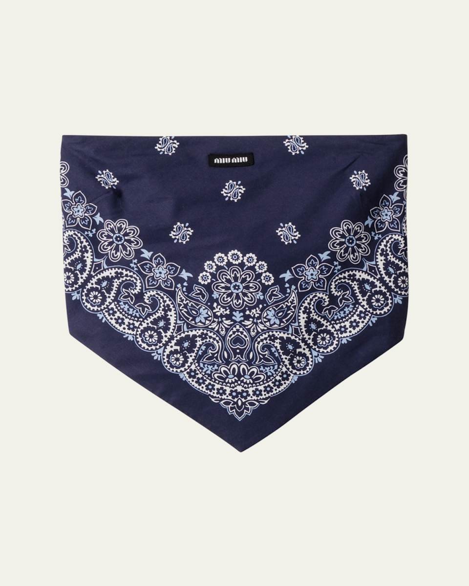 Bandana Tube Crop Top